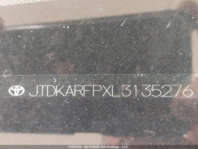 JTDKARFPXL3135276 Toyota PRIUS PRIME