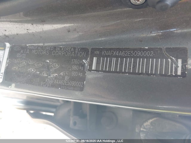 KNAFX4A62E5090002 KIA 2014