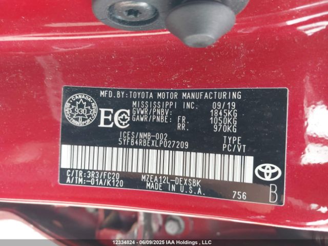 5YFB4RBEXLP027209 Toyota m20-fks