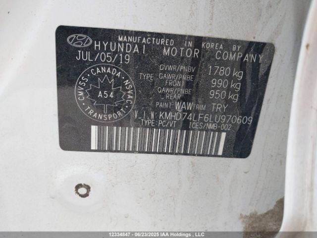 KMHD74LF6LU970609 Hyundai mpi nu