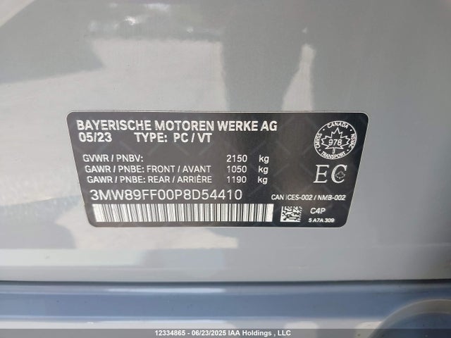 BMW 330I 2023 3MW89FF00P8D54410 Image 9
