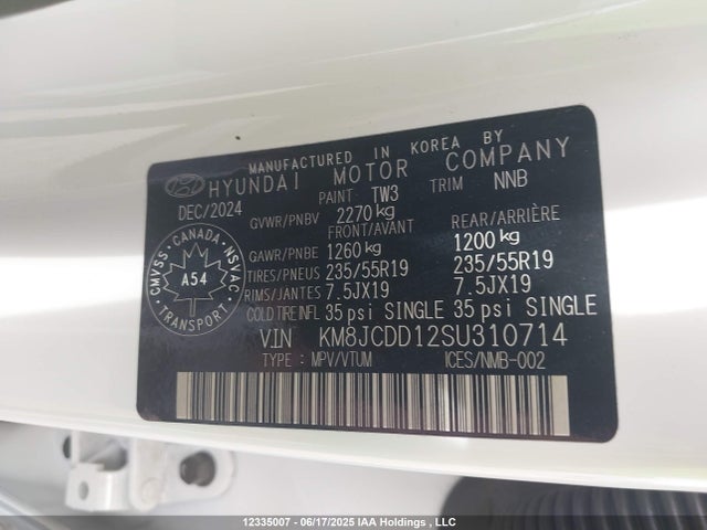 KM8JCDD12SU310714 Hyundai t-gdi gamma ii