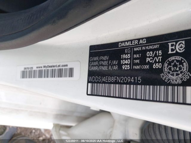 WDDSJ4EB8FN209415 Mercedes-Benz CLA 250