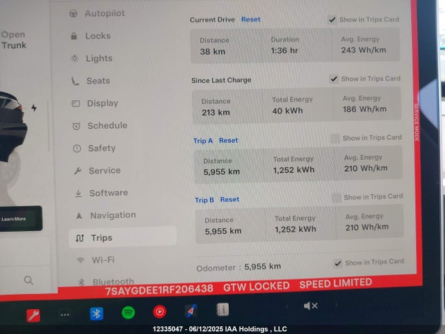 7SAYGDEE1RF206438 Tesla Model Y