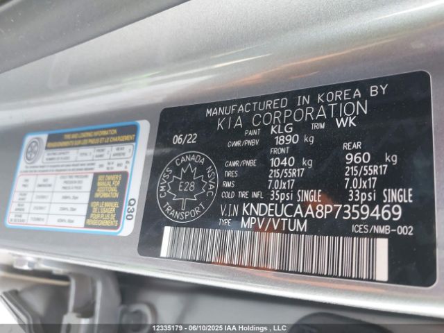 KNDEUCAA8P7359469 KIA nu