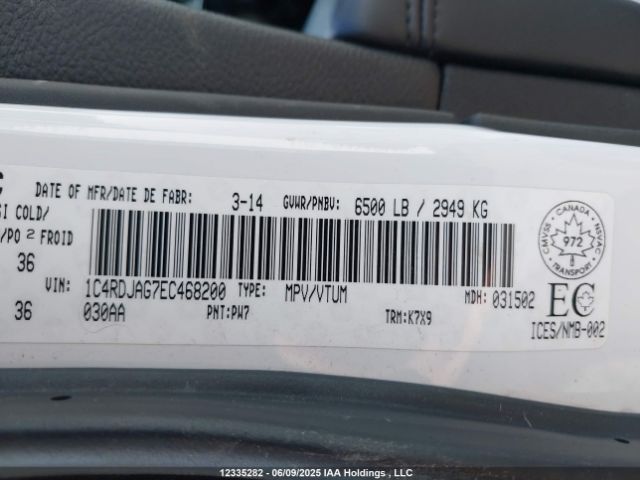 1C4RDJAG7EC468200 Dodge Durango