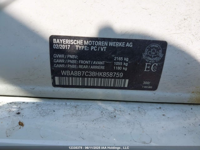 BMW 340i 2017 WBA8B7C38HK858759 Image 9