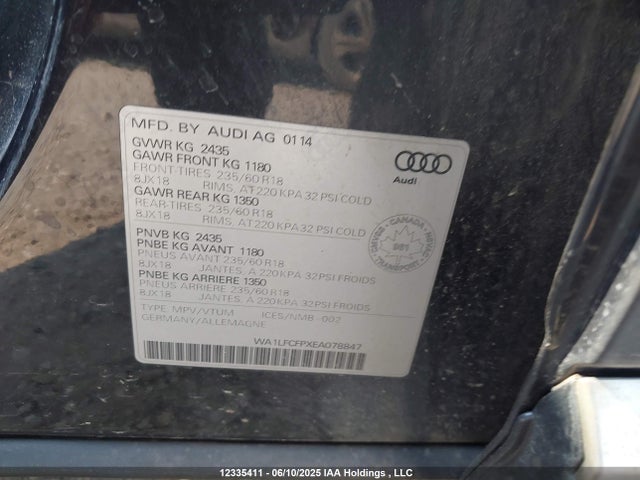 WA1LFCFPXEA078847 Audi Q5 2.0 Progressiv