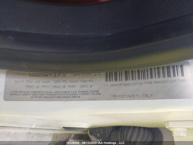ZAM57RTA5E1107715 Maserati m156b