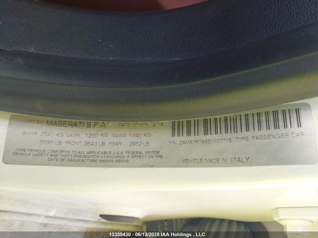 ZAM57RTA5E1107715 Maserati m156b
