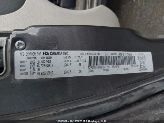 2C4RDGBG1HR682452 Dodge Grand Caravan Cvp/sxt
