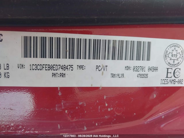 Dodge DART GT 2014 1C3CDFEB0ED748475 Image 18