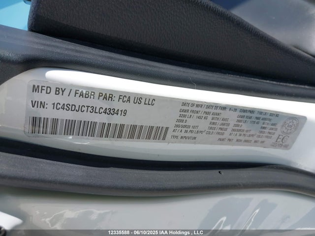 1C4SDJCT3LC433419 Dodge 2020