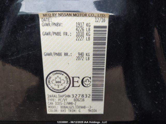 1N4AL3AP5HN327832 Nissan 2017