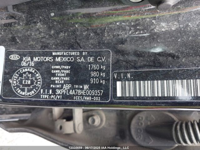 3KPFL4A78HE009357 KIA Forte Ex/ex Luxury/ex+/lx/lx+