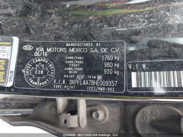 3KPFL4A78HE009357 KIA Forte Ex/ex Luxury/ex+/lx/lx+