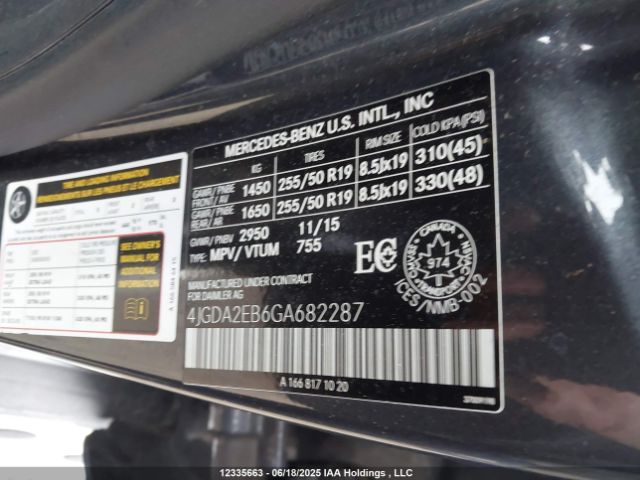 4JGDA2EB6GA682287 Mercedes-Benz om642