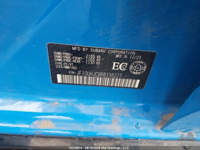 JF1GUHJC8R8338227 Subaru Impreza Rs 5-door