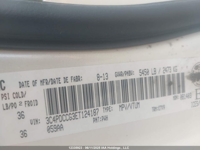 3C4PDCCG3ET124187 Dodge Journey