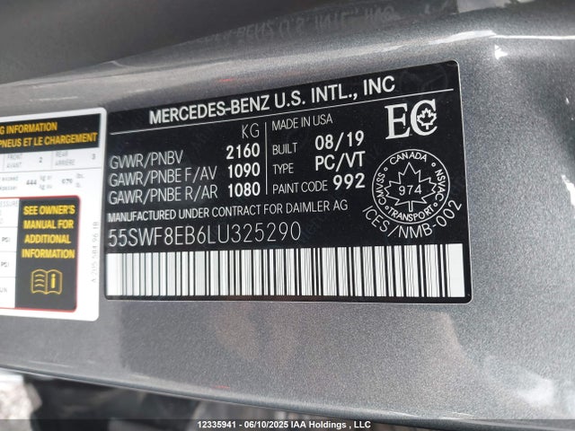 55SWF8EB6LU325290 Mercedes-Benz m264
