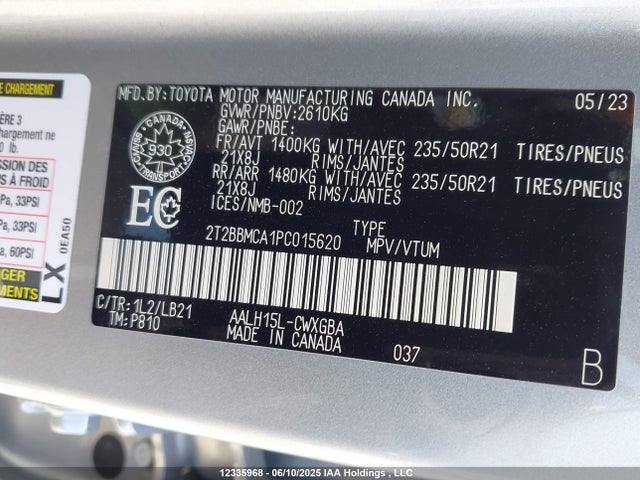 Lexus a25a-fxs, 5nm+4nm 2023 2T2BBMCA1PC015620 Image 8
