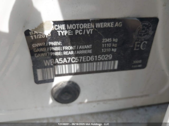 Aukcja sprzedaży 2014 Bmw 528i Xdrive, vin: WBA5A7C57ED615029, numer aukcji: 12336051