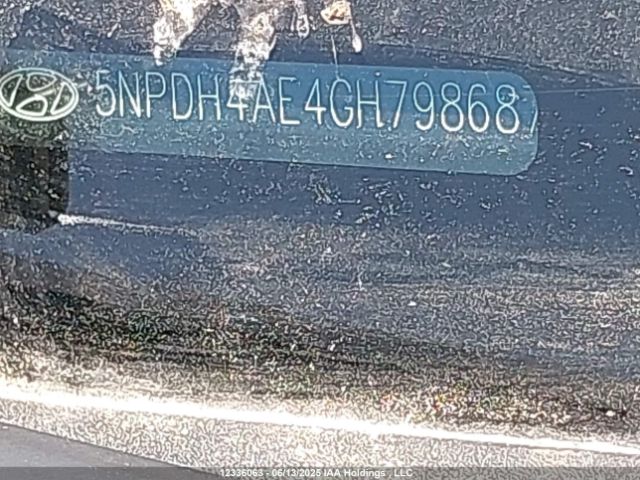 5NPDH4AE4GH798687 Hyundai ELANTRA GL