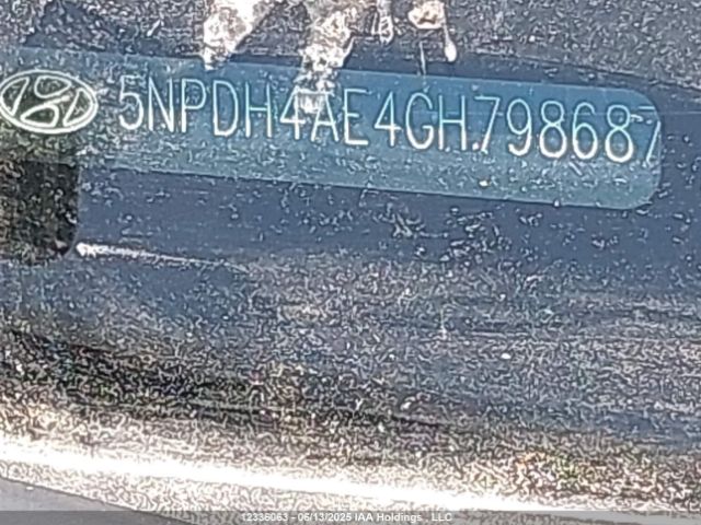 5NPDH4AE4GH798687 Hyundai ELANTRA GL