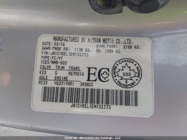 JN1CV6EL1EM132773 Infiniti Q60