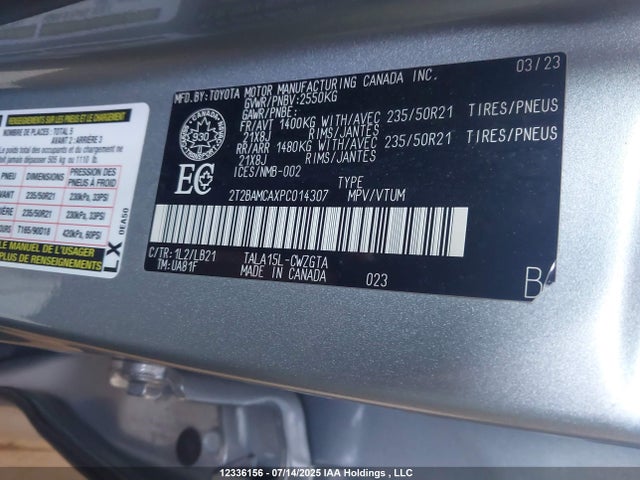 Lexus t24a-fts 2023 2T2BAMCAXPC014307 Image 27