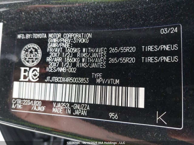 Lexus Gx 550 2024 JTJTBCDX4R5003853 Image 19