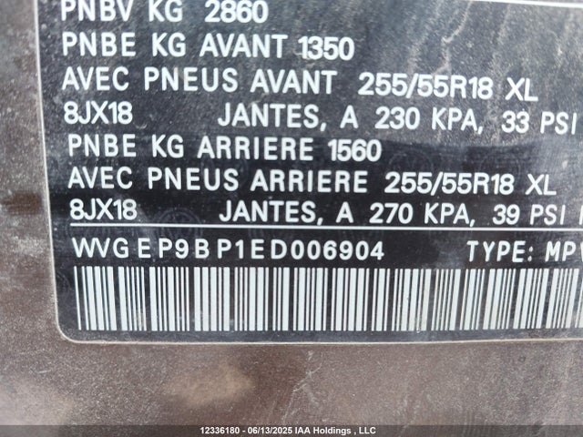 WVGEP9BP1ED006904 Volkswagen 2014