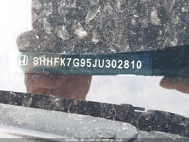 SHHFK7G95JU302810 Honda 2018