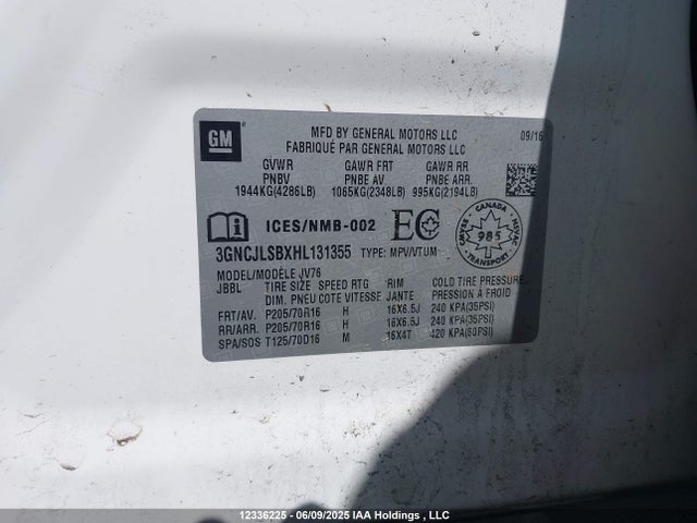 Chevrolet Trax Lt 2017 3GNCJLSBXHL131355 Image 17