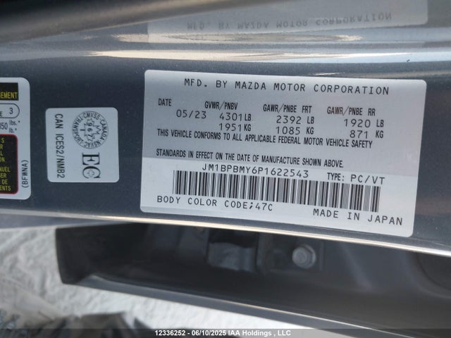 JM1BPBMY6P1622543 Mazda py
