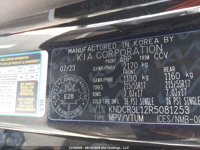 KNDCR3L12R5081253 KIA Niro