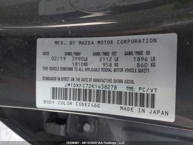 JM1DKFC72K1438278 Mazda Cx-3 Gs