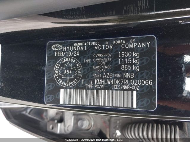KMHLW4DK7RU020066 Hyundai t-gdi theta ii