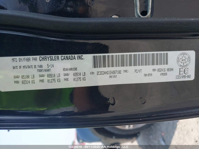 2C3CDXHG1EH267182 Dodge 2014