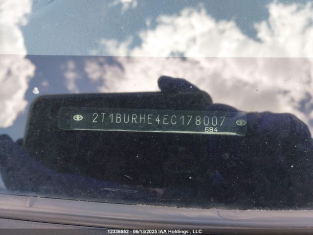 2T1BURHE4EC178007 Toyota 2zr-fe