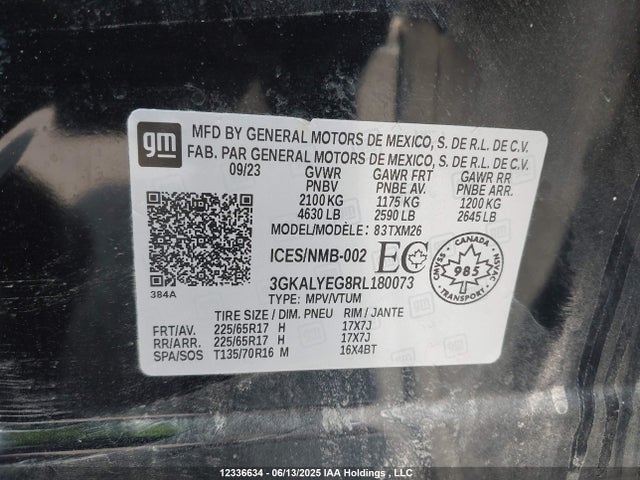 3GKALYEG8RL180073 GMC lsd