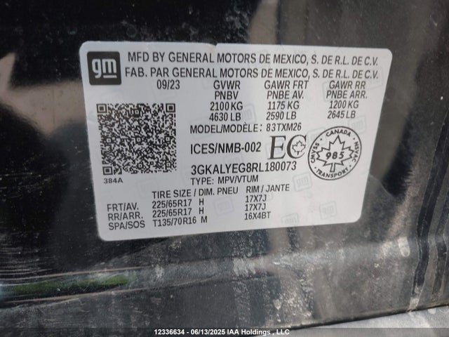 3GKALYEG8RL180073 GMC lsd
