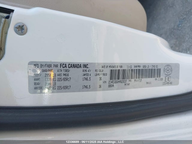 2C4RDGBG0HR629337 Dodge Grand Caravan
