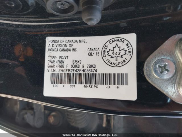 2HGFB2E42FH056474 Honda r18z1