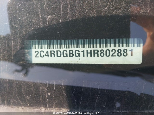 2C4RDGBG1HR802881 Dodge 2017