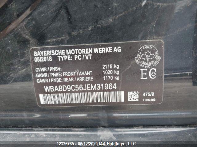 WBA8D9C56JEM31964 BMW 2018