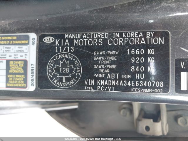 KNADN4A34E6340708 KIA dohc gamma
