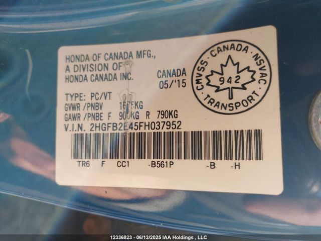 2HGFB2E45FH037952 Honda Civic