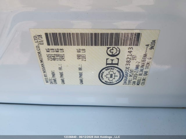 1N4AA6AP3JC382143 Nissan 2018