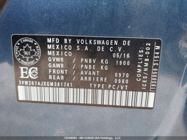3VW267AJXGM381741 Volkswagen Jetta